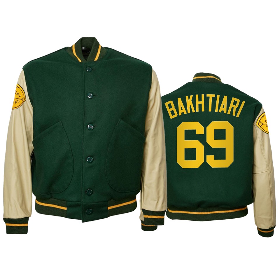 david bakhtiari packers green authentic vintage jacket