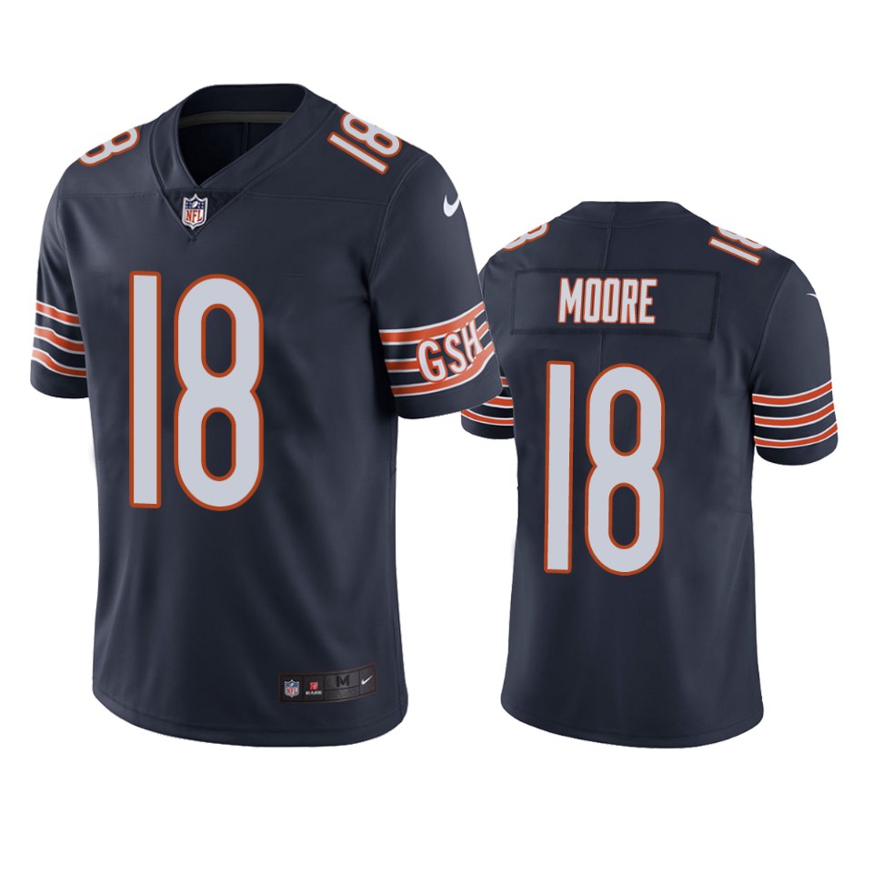 david moore bears navy vapor jersey