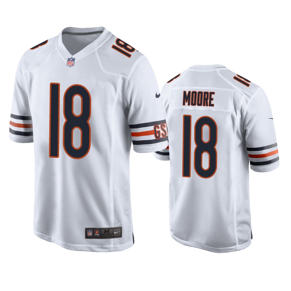 david moore bears white game jersey