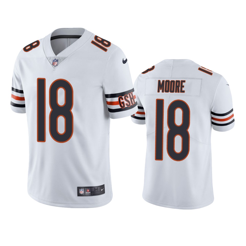 david moore bears white vapor jersey