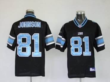 detroit lions 81 calvin johnson black