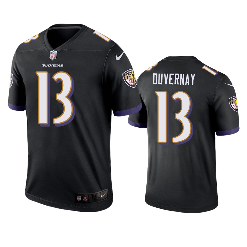 devin duvernay ravens black legend jersey