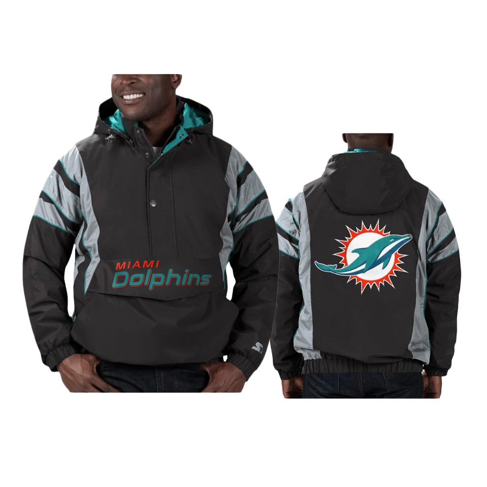dolphins black thursday night gridiron reflective stripe jacket