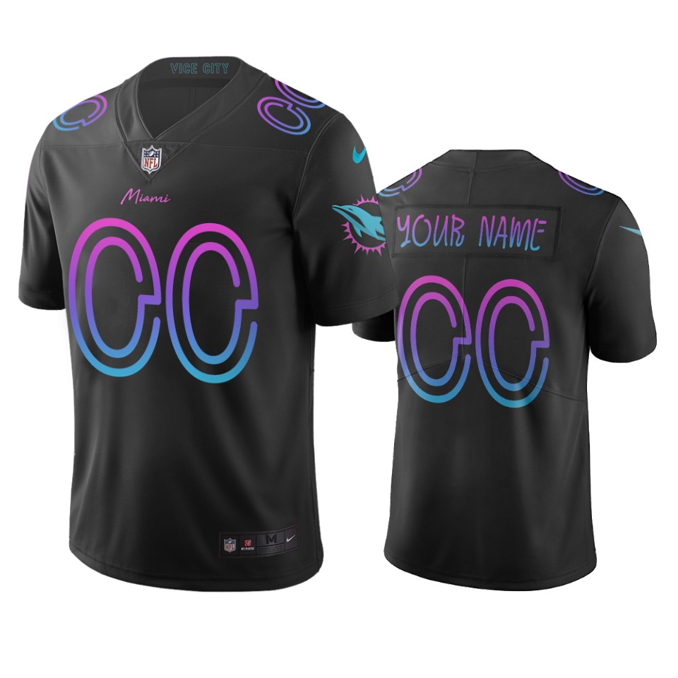 dolphins custom black city edition jersey