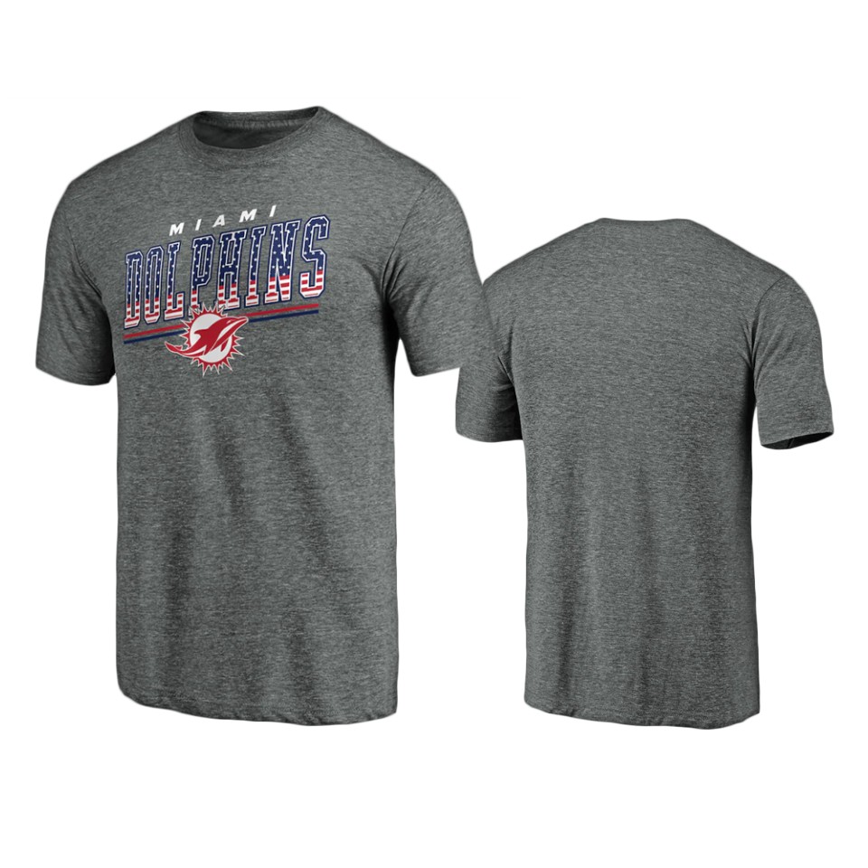 dolphins gray team freedom tri blend t shirt