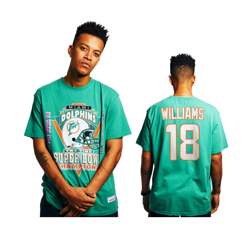 dolphins preston williams aqua super bowl champions vintage t shirt