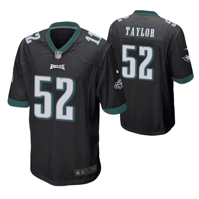 eagles-davion-taylor-game-jersey-black-men's