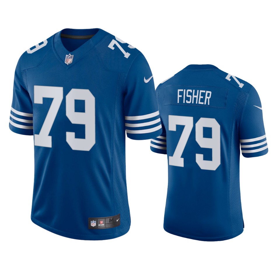 eric fisher colts royal vapor jersey