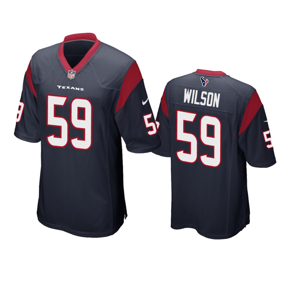 eric wilson texans navy game jersey