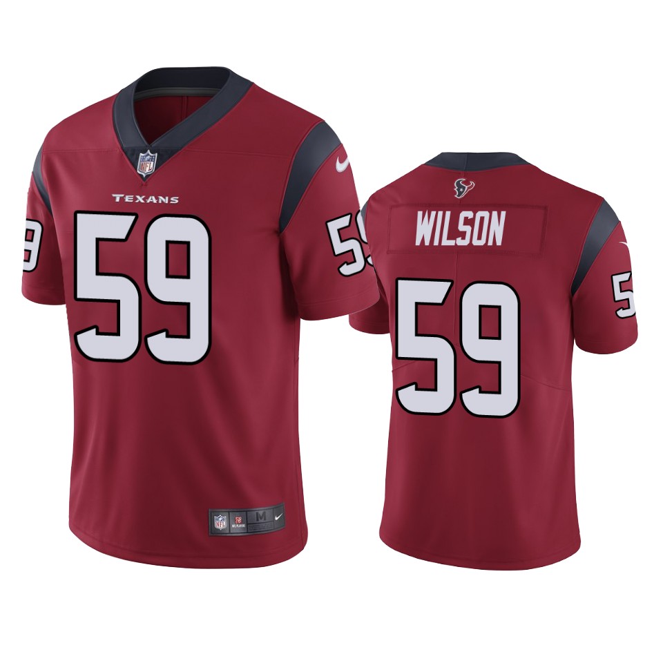 eric wilson texans vapor limited red jersey