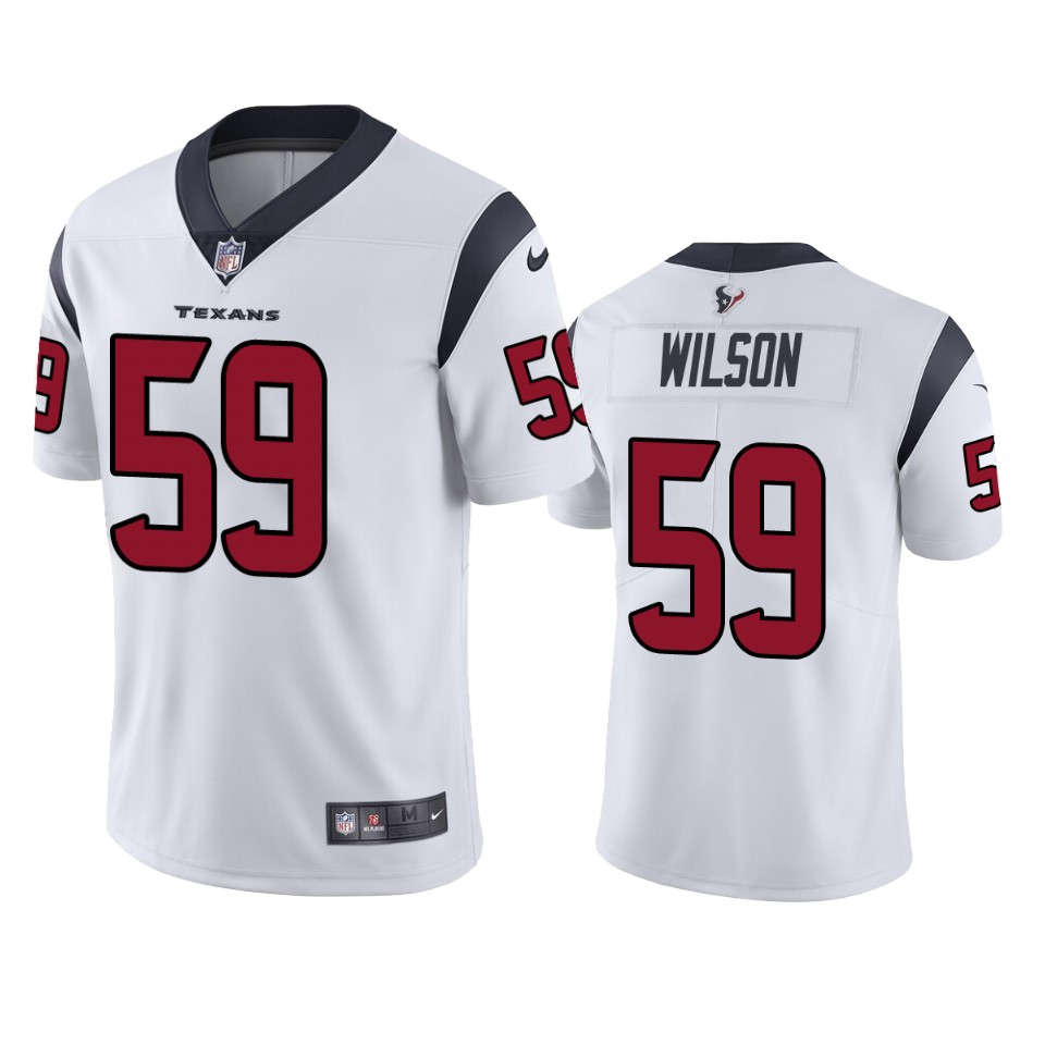 eric wilson texans vapor limited white jersey