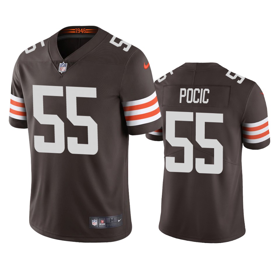 ethan pocic browns brown vapor jersey
