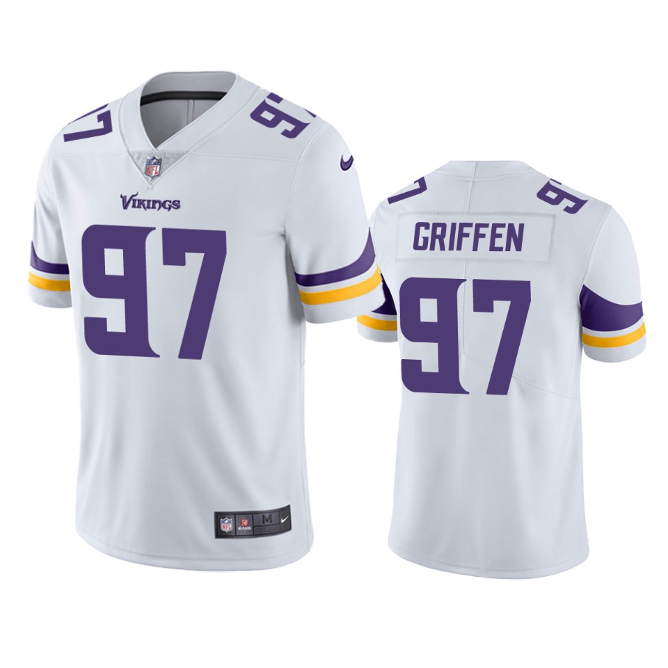 everson griffen vikings white vapor jersey