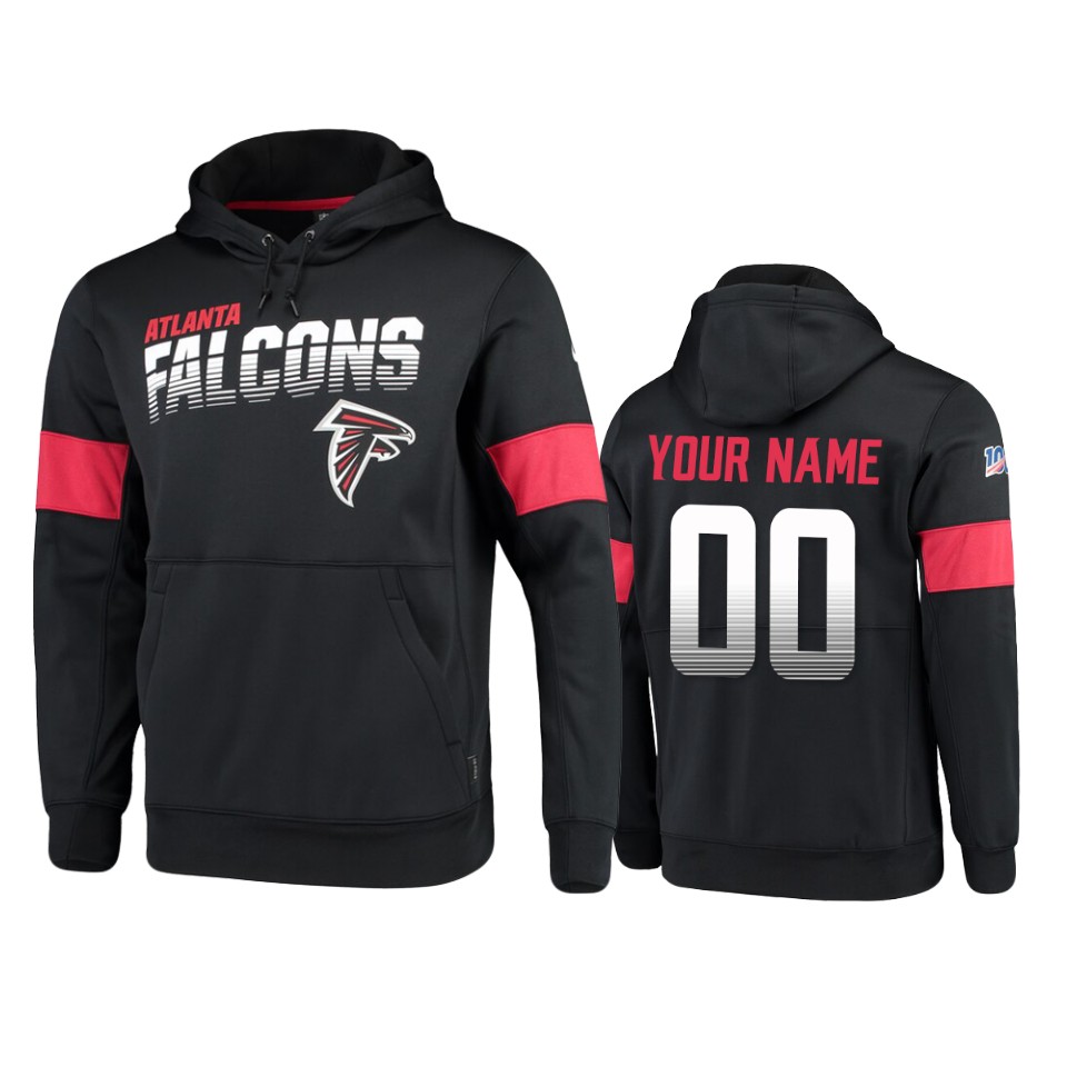 falcons-custom-black-sideline-team-logo-100th-season-hoodie