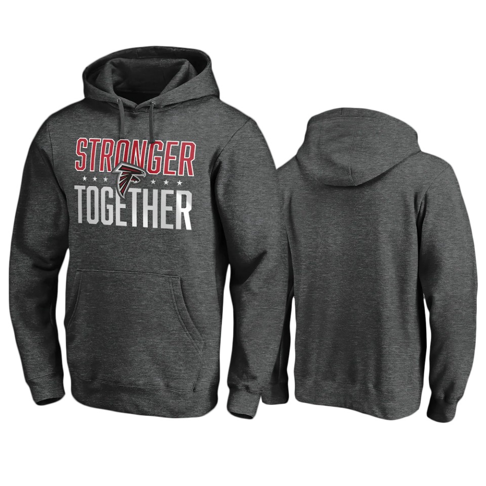 falcons-heather-charcoal-stronger-together-hoodie