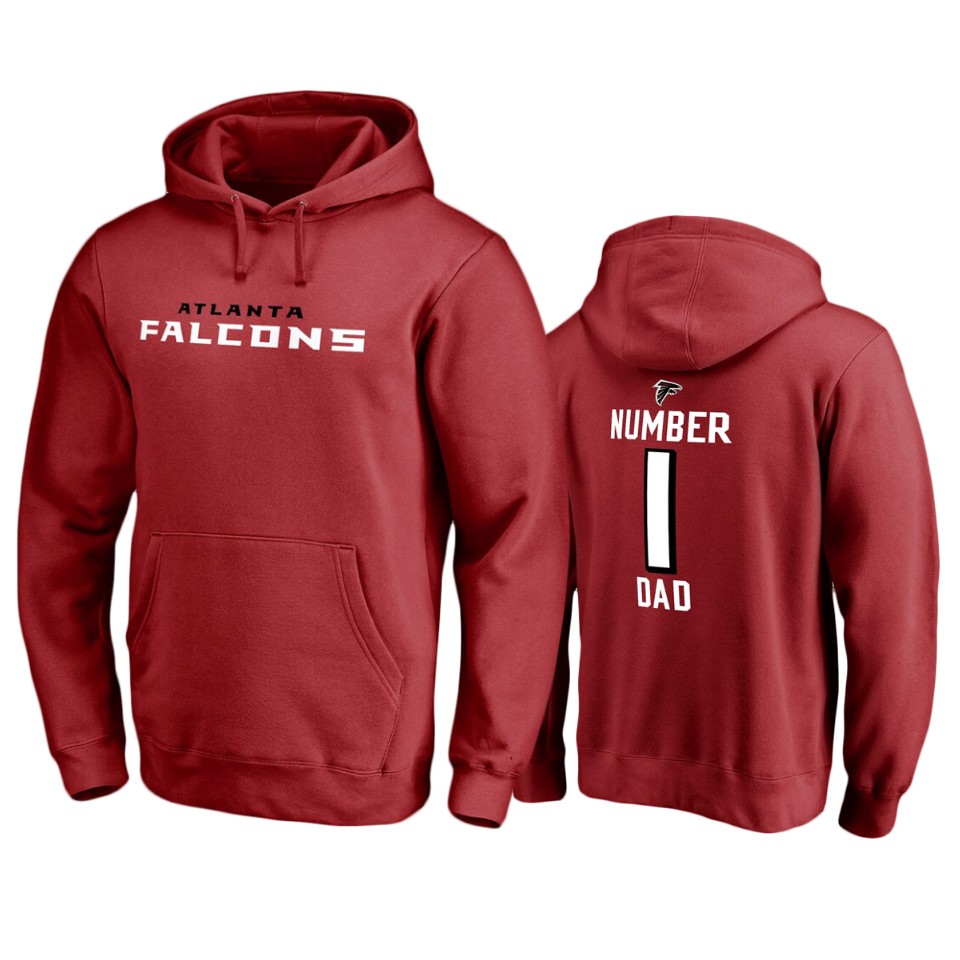 falcons-red-number-1-dad-pullover-hoodie