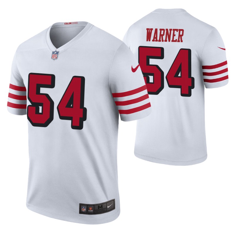 fred warner men's color rush legend white jersey stitched