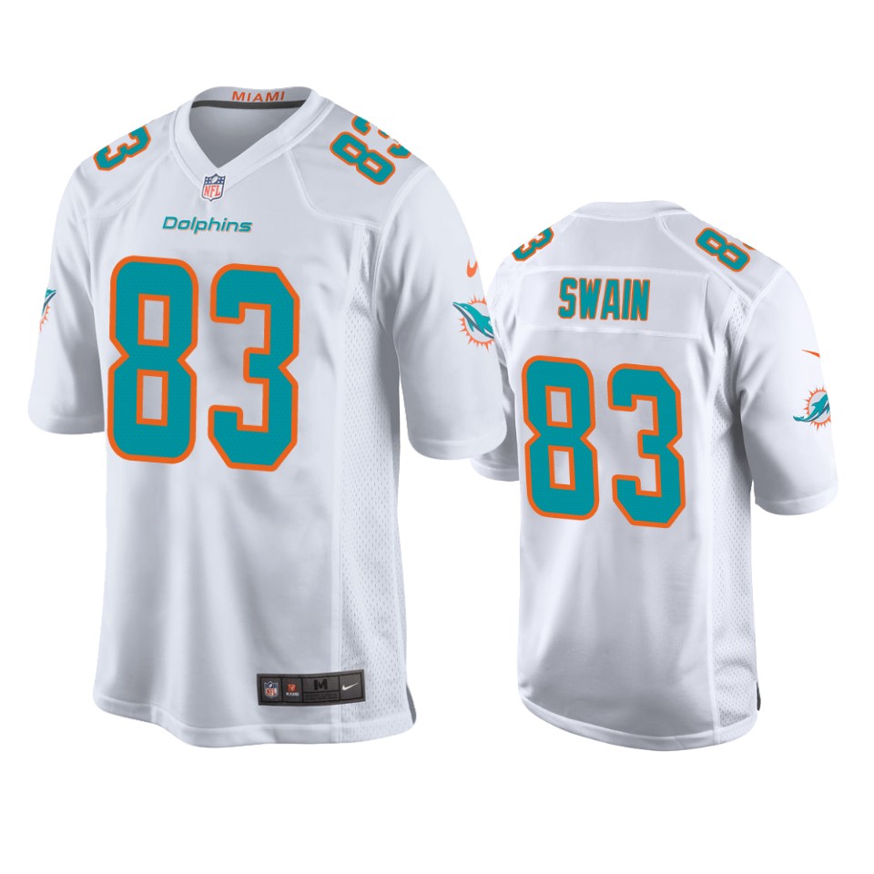 freddie swain dolphins white game jersey