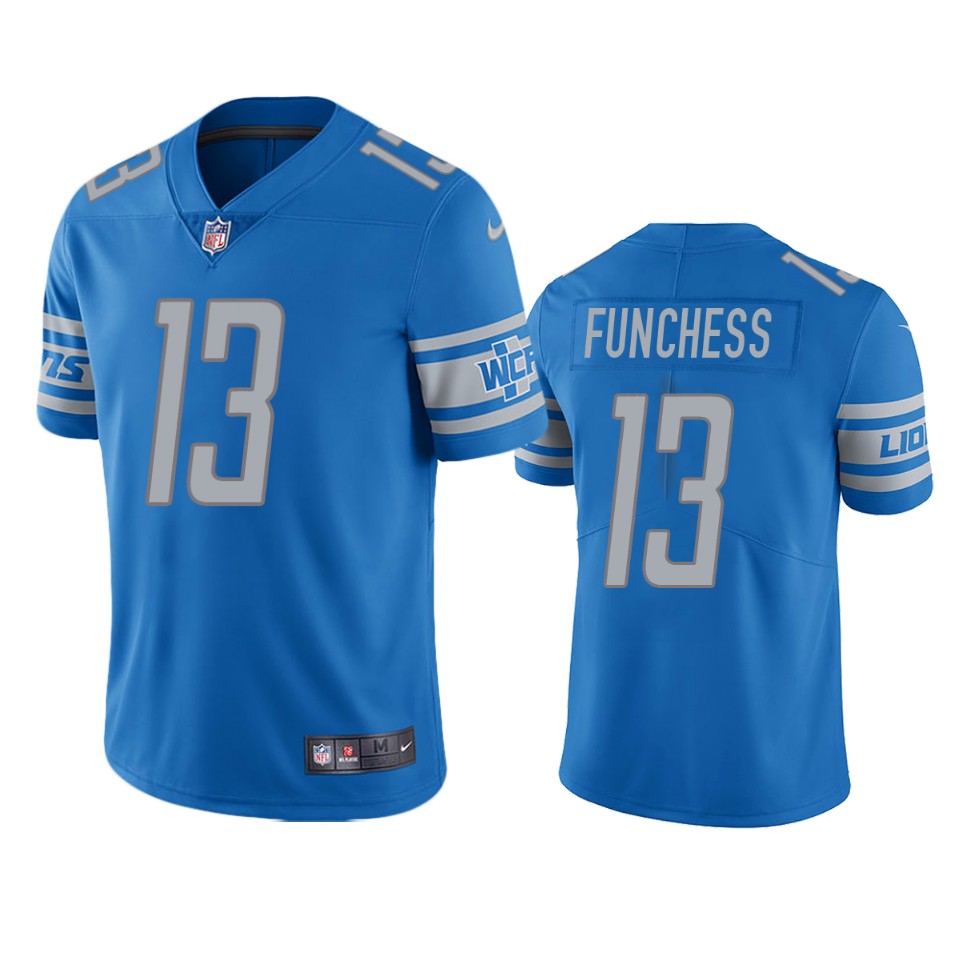 funchess lions vapor limited light blue jersey