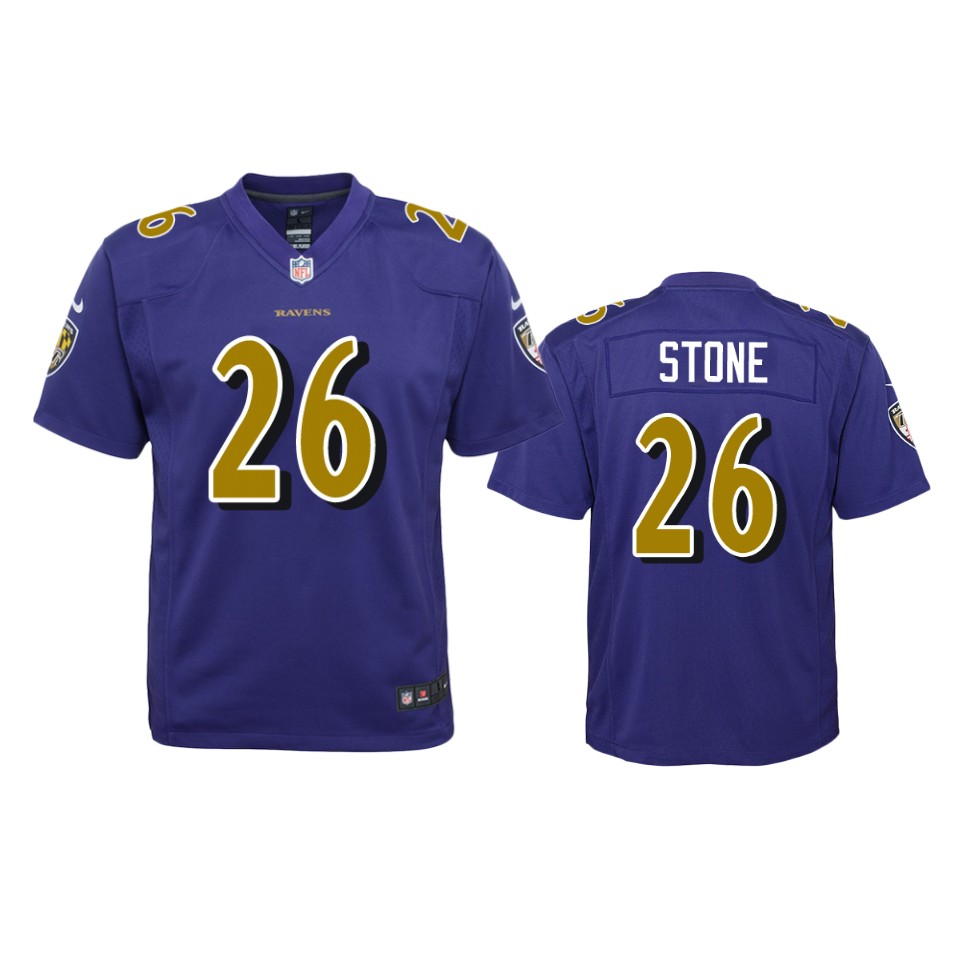 geno stone ravens purple color rush game jersey