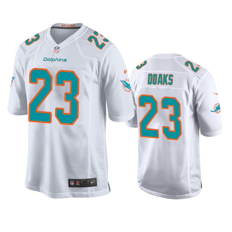 gerrid doaks dolphins white game jersey