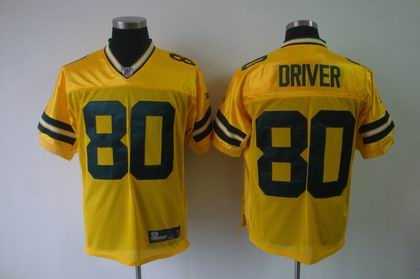 green bay acme packers 80 donald driver yellow jerseys