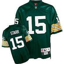 green bay packers #15 bart starr green