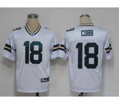green bay packers #18 cobb white