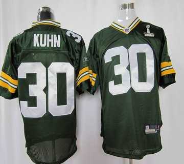green bay packers #30 kuhn 2011 super bowl