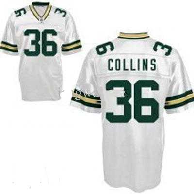 green bay packers #36 nick collins white jersey