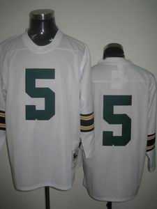 NFL Green Bay Packers #5 paul hornung white throwback jersey