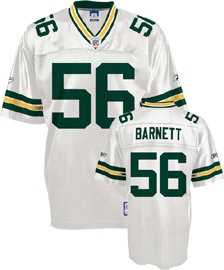 green bay packers #56 nick barnett white nfl jersey