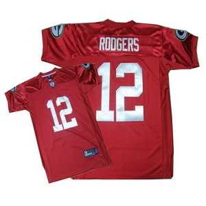 green bay packers 12 aaron rodgers red jerseys