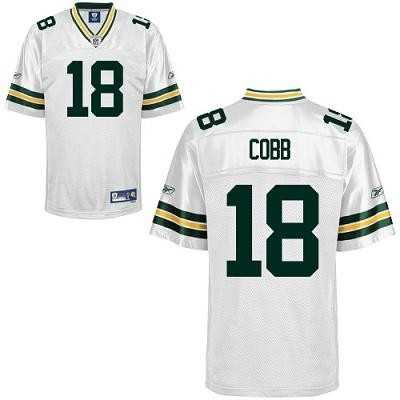 green bay packers 18 randall cobb white jersey