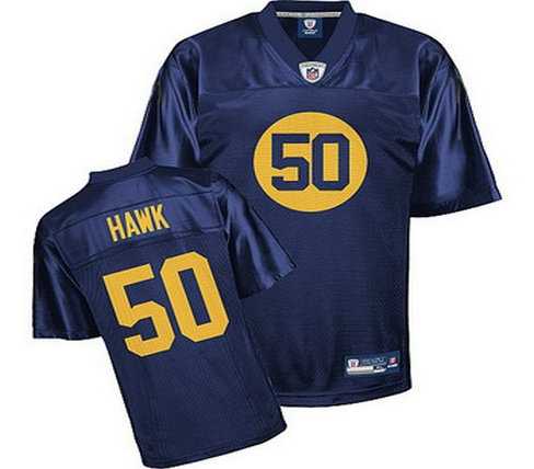 green bay packers 50 a j hawk blue jersey