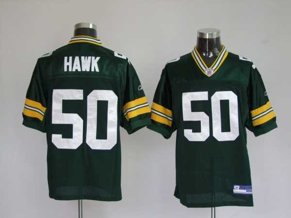 green bay packers 50 a.j.hawk green