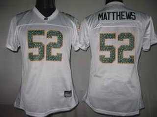 green bay packers 52 matthews white