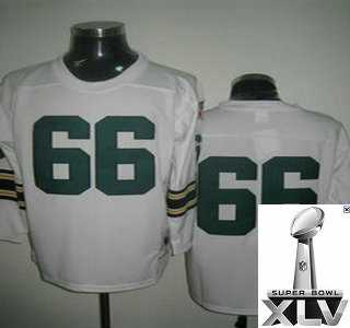 NFL Green Bay Packers 66 White [mitchellandness] {2011 Super Bowl Xlv }