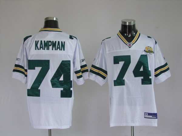 green bay packers 74 aaron kampman white