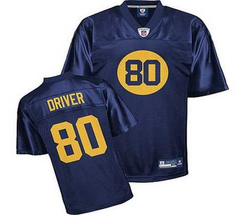 green bay packers 80 donald driver blue jersey