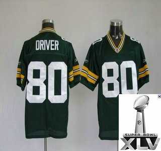 Green Bay Packers 80 Donald Driver Green Jerseys {2011 Super Bowl Xlv }