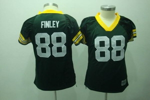 green bay packers 88 finley green 2010 womens field flirt fashion jersey