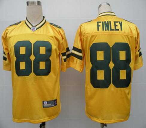 green bay packers 88 jermichael finley yellow jerseys