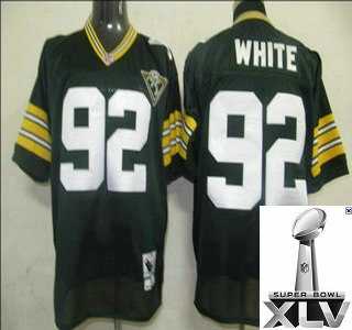 NFL Green Bay Packers 92 White Geeen [75th][M&N] {2011 Super Bowl Xlv }