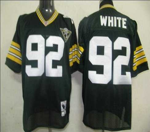 green bay packers 92 white geeen jerseys 75th mn
