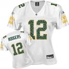 green bay packers aaron rodgers #12 womennull white sweetheart jersey