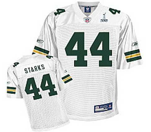 NFL Green bay packers james starks 44 super bowl xlv white jersey