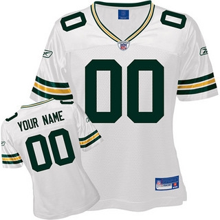 green bay packers women customized white jersey