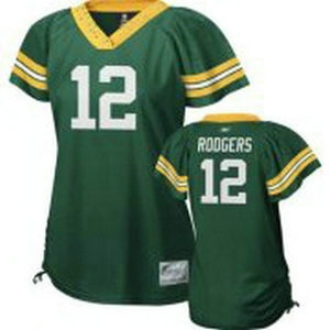 green bay packers womennull aaron rodger #12 jersey