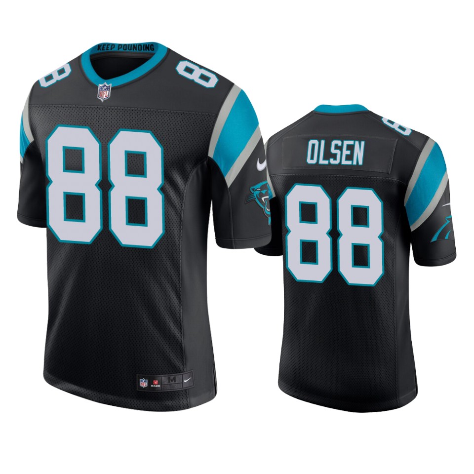 greg olsen panthers black vapor jersey